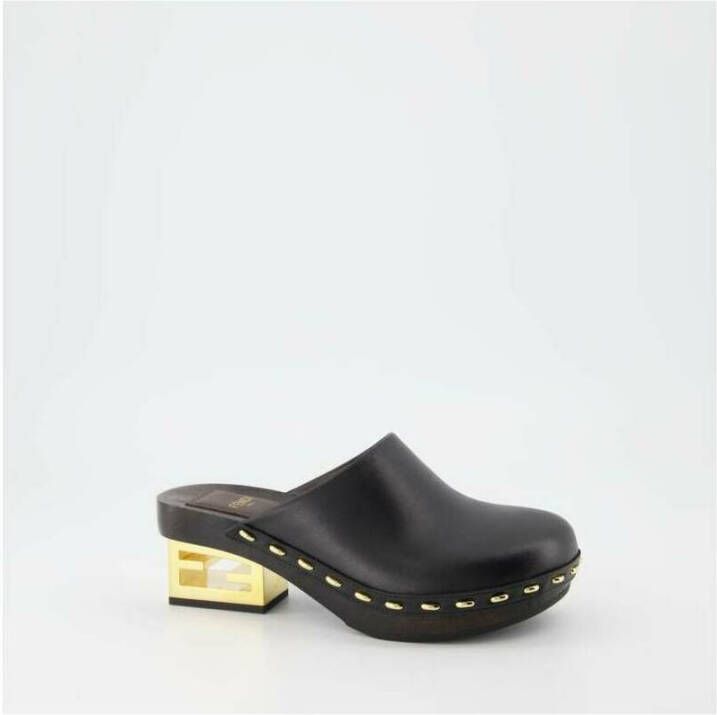 Fendi Sliders Zwart Dames