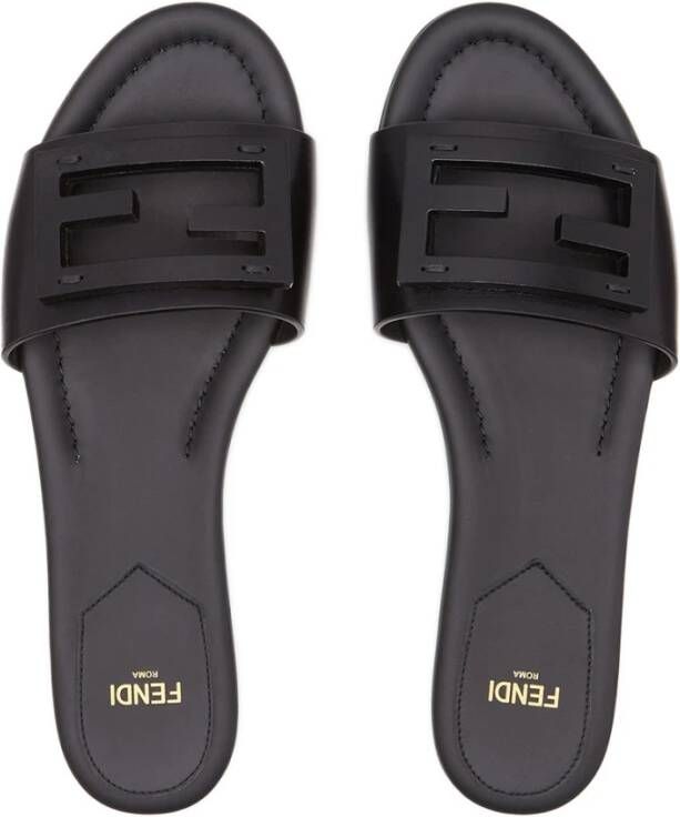 Fendi Sliders Zwart Dames