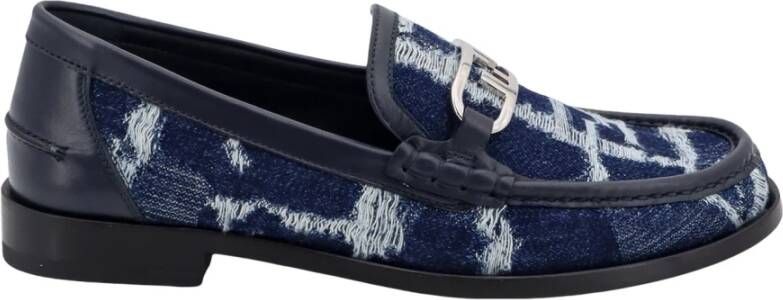 Fendi Stijlvolle Loafer met Slot Detail Multicolor Heren