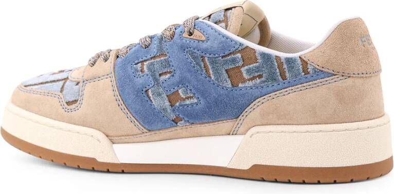 Fendi Suede Sneakers met FF Inzetstukken Multicolor Dames