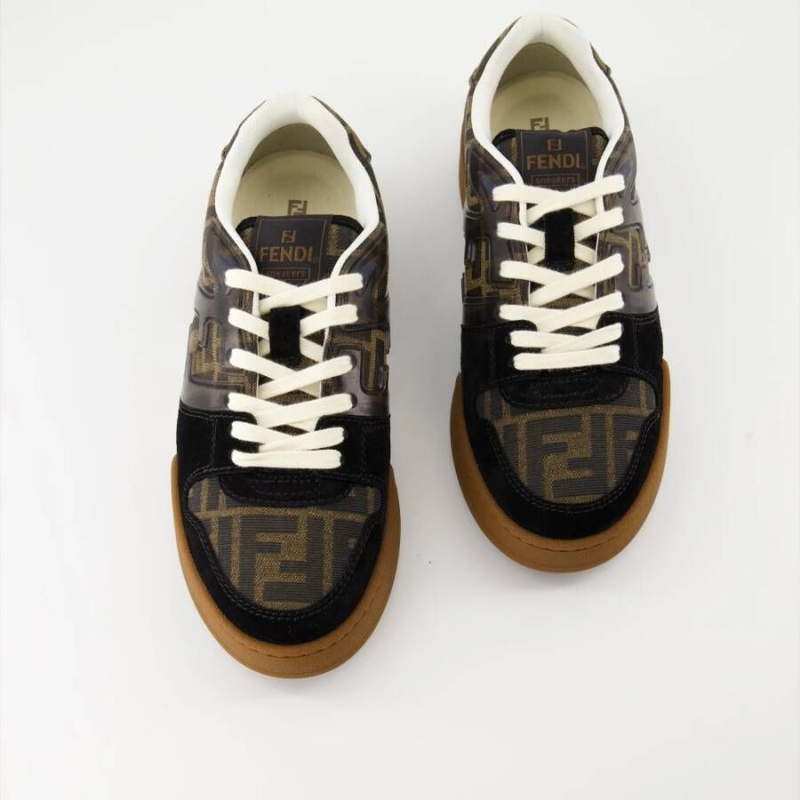 Fendi Veterschoenen Ronde Neus Sneakers Multicolor Dames