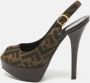 Fendi Vintage Pre-owned Canvas heels Brown Dames - Thumbnail 2