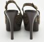 Fendi Vintage Pre-owned Canvas heels Brown Dames - Thumbnail 5