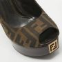 Fendi Vintage Pre-owned Canvas heels Brown Dames - Thumbnail 8