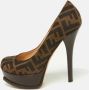 Fendi Vintage Pre-owned Canvas heels Brown Dames - Thumbnail 2