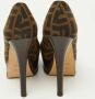 Fendi Vintage Pre-owned Canvas heels Brown Dames - Thumbnail 5