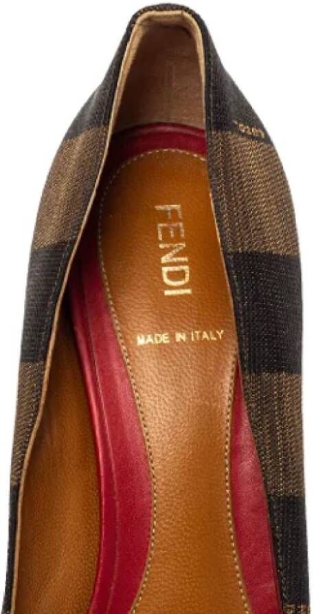 Fendi Vintage Pre-owned Canvas heels Red Dames