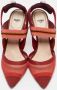 Fendi Vintage Pre-owned Canvas heels Red Dames - Thumbnail 3