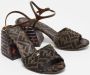 Fendi Vintage Pre-owned Canvas sandals Brown Dames - Thumbnail 3