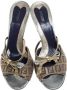 Fendi Vintage Pre-owned Canvas sandals Gray Dames - Thumbnail 2