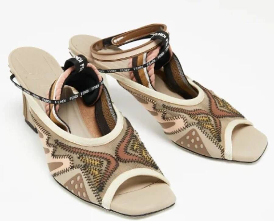 Fendi Vintage Pre-owned Canvas sandals Multicolor Dames