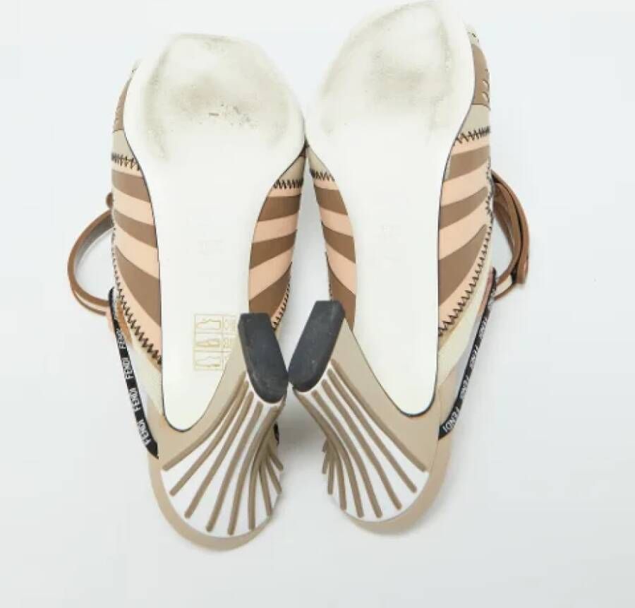 Fendi Vintage Pre-owned Canvas sandals Multicolor Dames