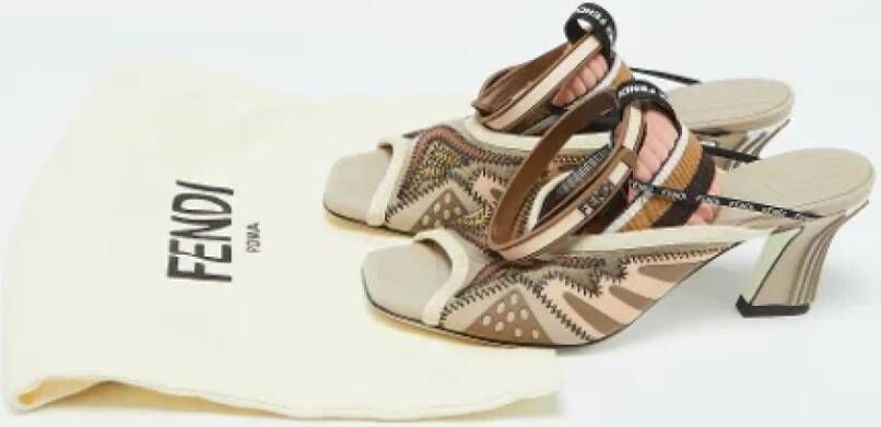 Fendi Vintage Pre-owned Canvas sandals Multicolor Dames