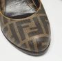 Fendi Vintage Pre-owned Coated canvas heels Brown Dames - Thumbnail 7