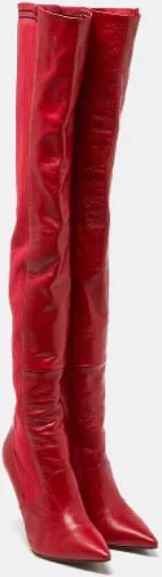 Fendi Vintage Pre-owned Fabric boots Red Dames