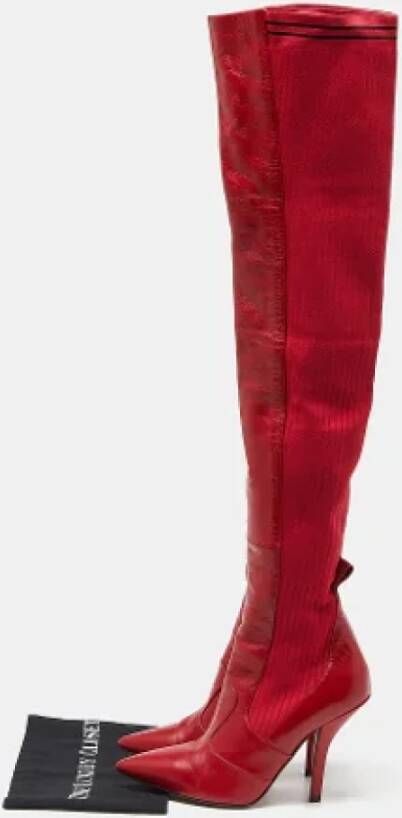 Fendi Vintage Pre-owned Fabric boots Red Dames