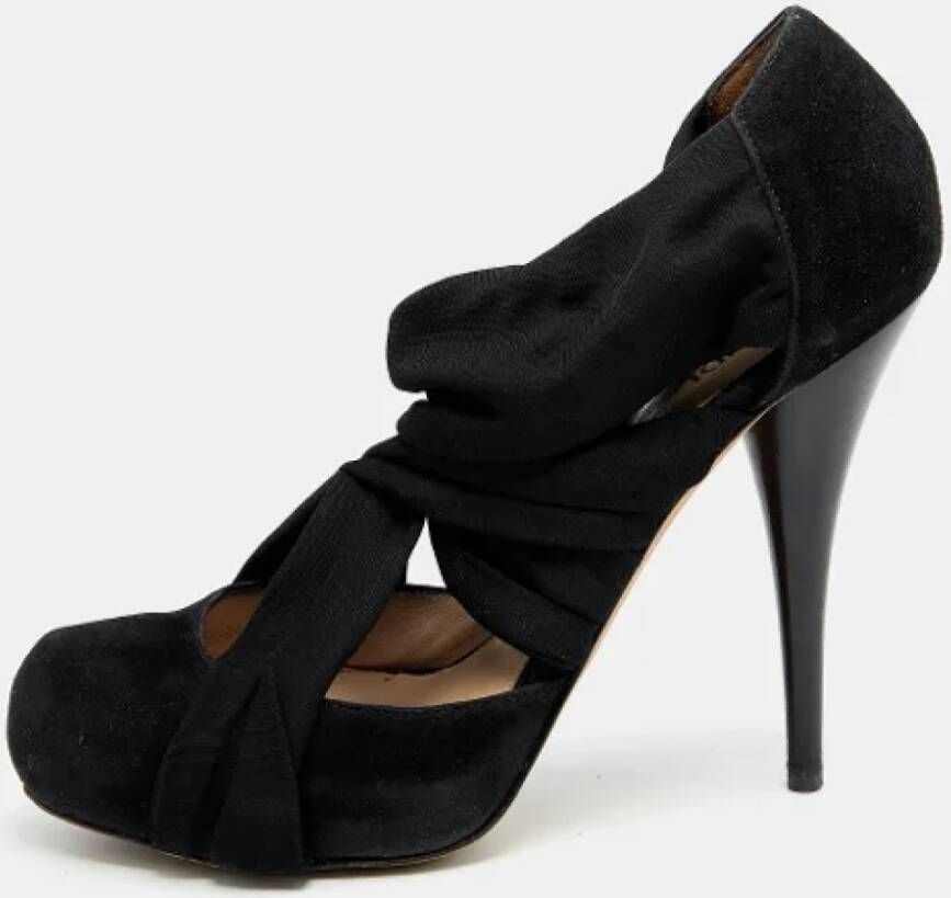 Fendi Vintage Pre-owned Fabric heels Black Dames