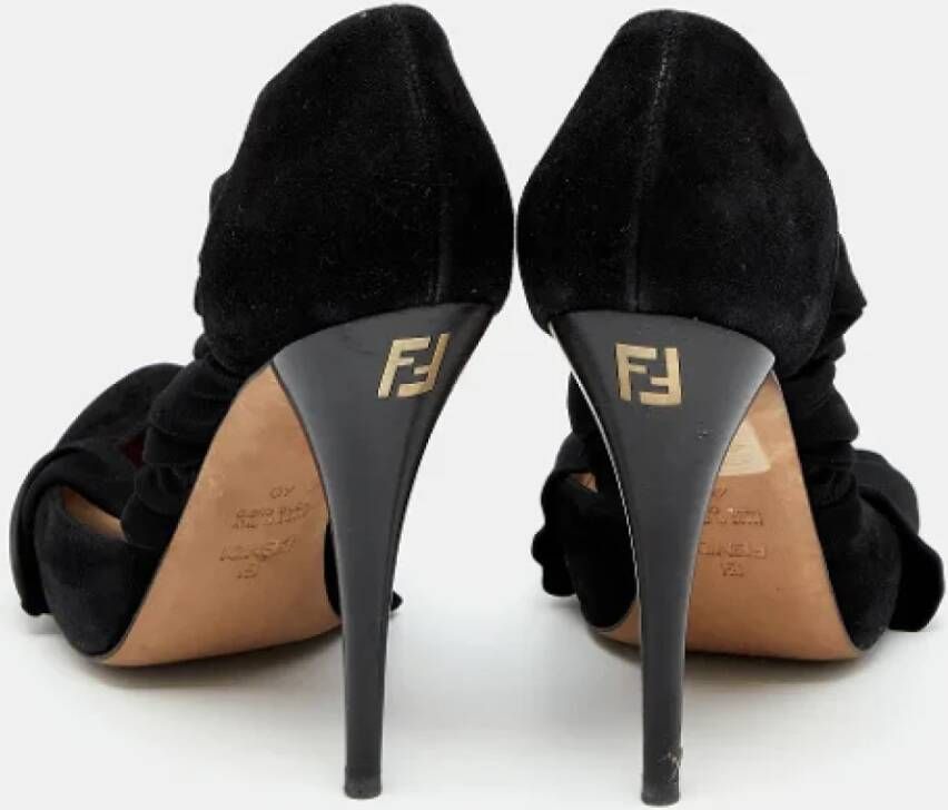 Fendi Vintage Pre-owned Fabric heels Black Dames