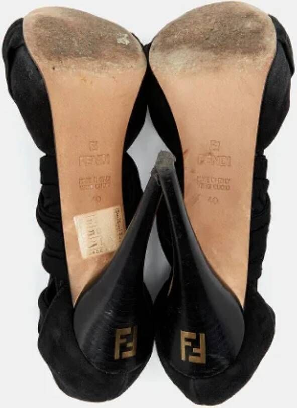 Fendi Vintage Pre-owned Fabric heels Black Dames