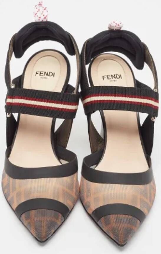 Fendi Vintage Pre-owned Fabric heels Black Dames