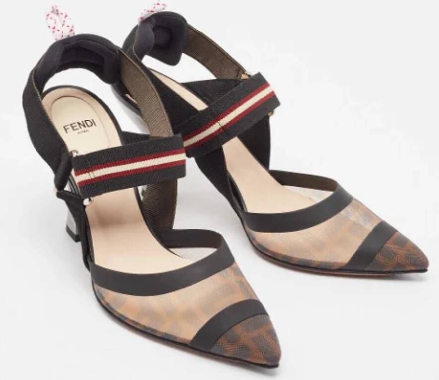 Fendi Vintage Pre-owned Fabric heels Black Dames