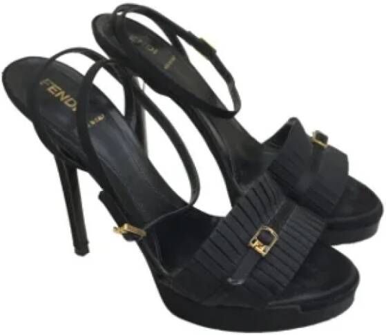 Fendi Vintage Pre-owned Fabric heels Black Dames