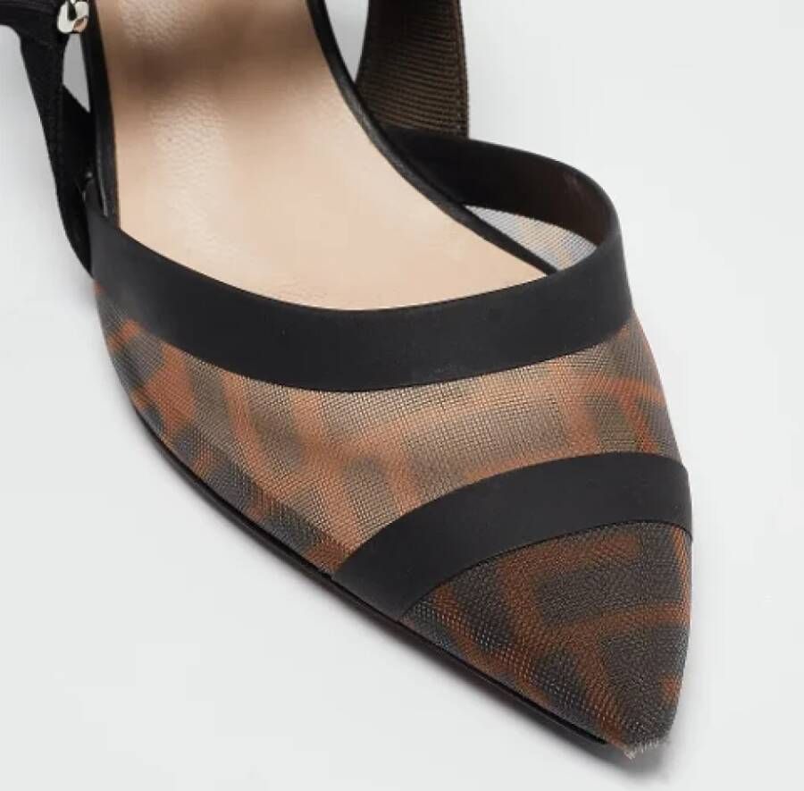 Fendi Vintage Pre-owned Fabric heels Brown Dames