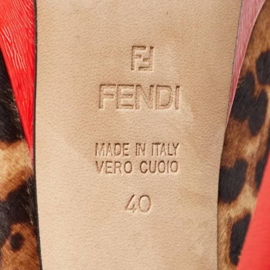 Fendi Vintage Pre-owned Fabric heels Brown Dames