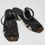 Fendi Vintage Pre-owned Fabric sandals Black Dames - Thumbnail 3