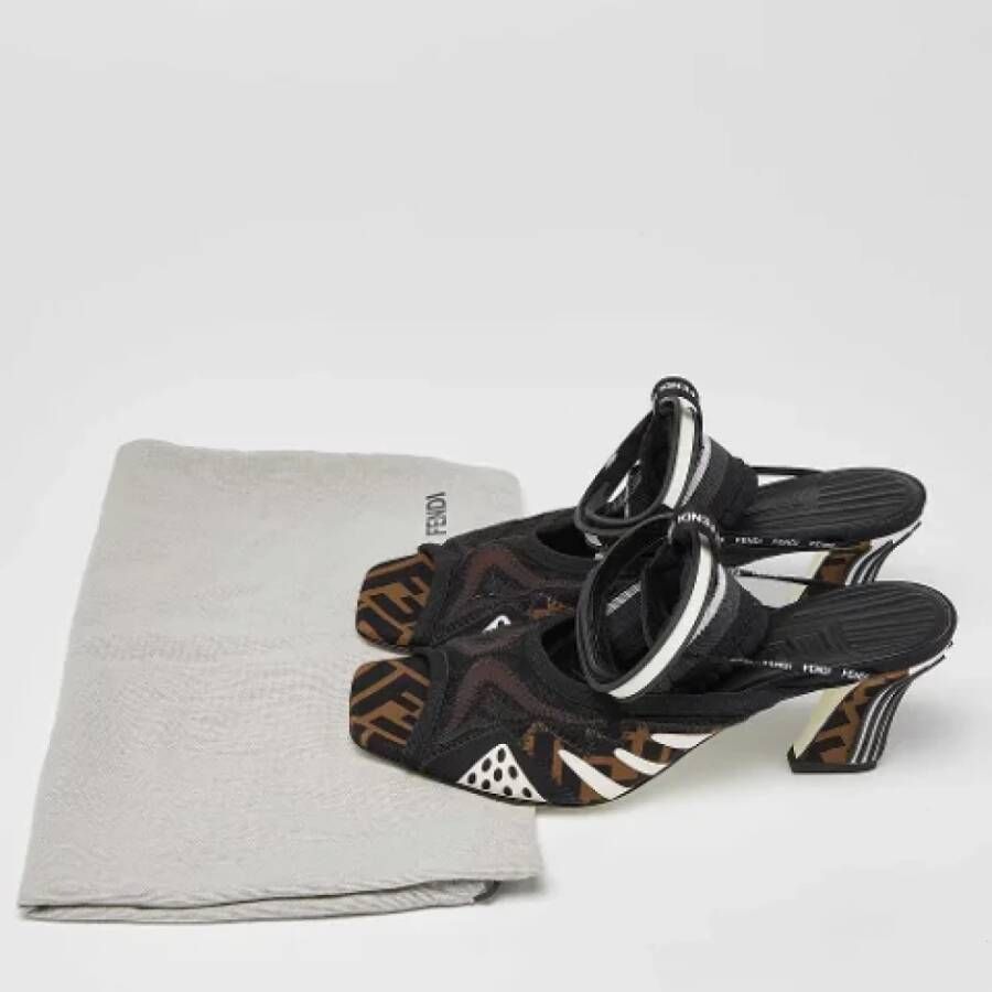 Fendi Vintage Pre-owned Fabric sandals Black Dames