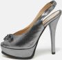 Fendi Vintage Pre-owned Fabric sandals Gray Dames - Thumbnail 2