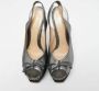 Fendi Vintage Pre-owned Fabric sandals Gray Dames - Thumbnail 3