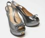 Fendi Vintage Pre-owned Fabric sandals Gray Dames - Thumbnail 4