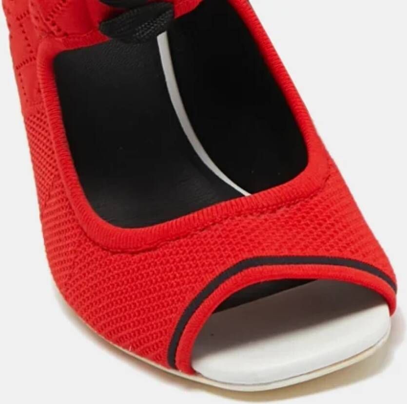 Fendi Vintage Pre-owned Fabric sandals Red Dames