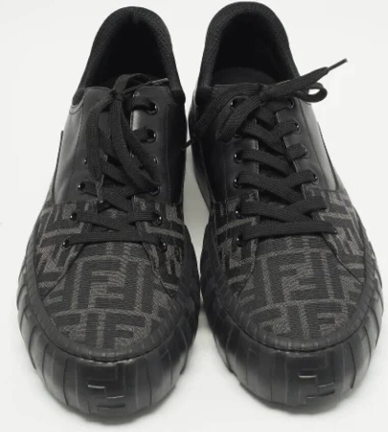 Fendi Vintage Pre-owned Fabric sneakers Black Heren