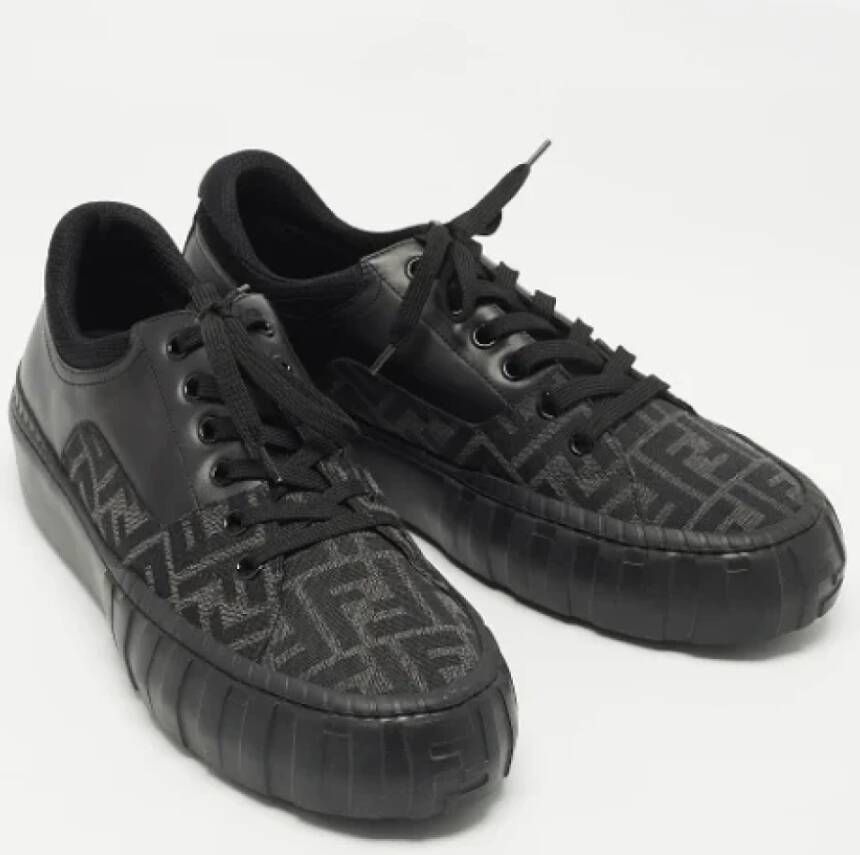 Fendi Vintage Pre-owned Fabric sneakers Black Heren