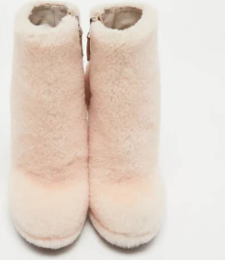 Fendi Vintage Pre-owned Faux Fur boots Pink Dames