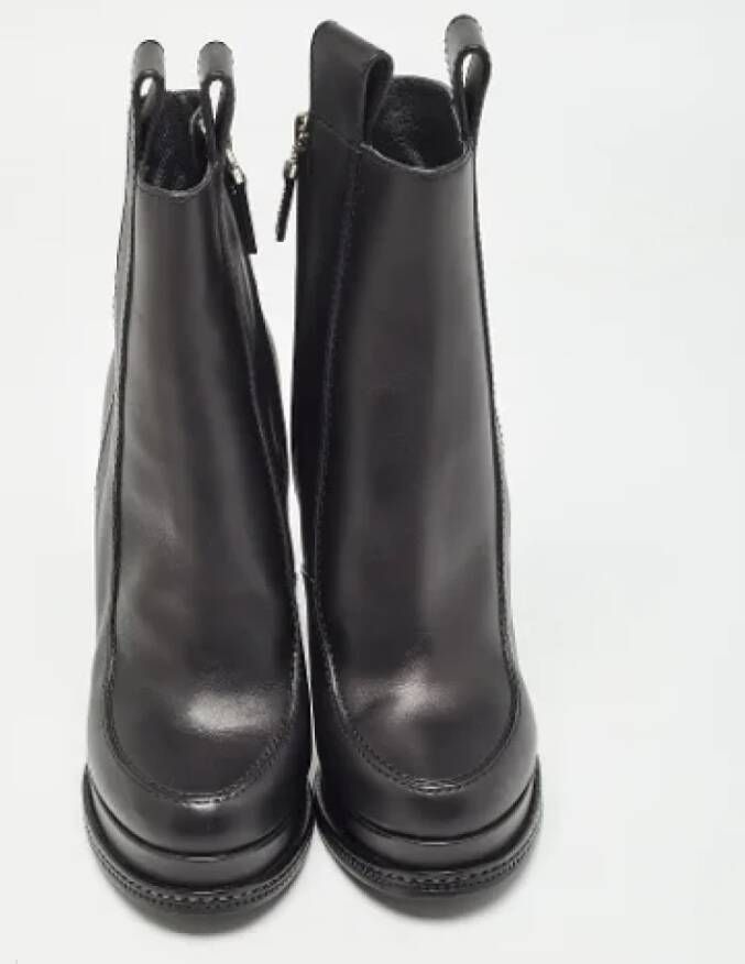 Fendi Vintage Pre-owned Leather boots Black Dames