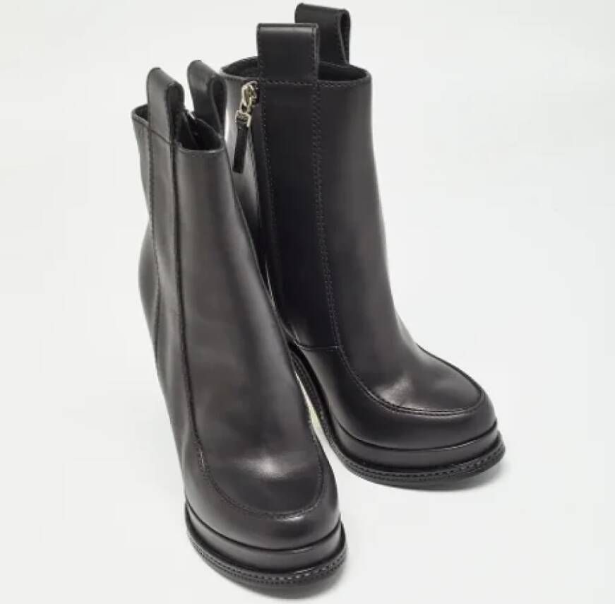 Fendi Vintage Pre-owned Leather boots Black Dames