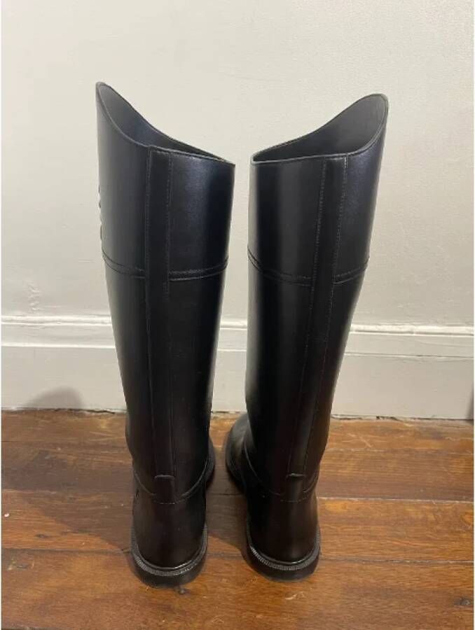 Fendi Vintage Pre-owned Leather boots Black Dames