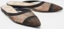 Fendi Vintage Pre-owned Leather flats Beige Dames - Thumbnail 4