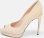 Fendi Vintage Pre-owned Leather heels Beige Dames - Thumbnail 2