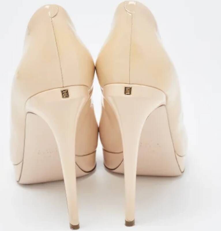 Fendi Vintage Pre-owned Leather heels Beige Dames