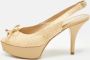 Fendi Vintage Pre-owned Leather heels Beige Dames - Thumbnail 2