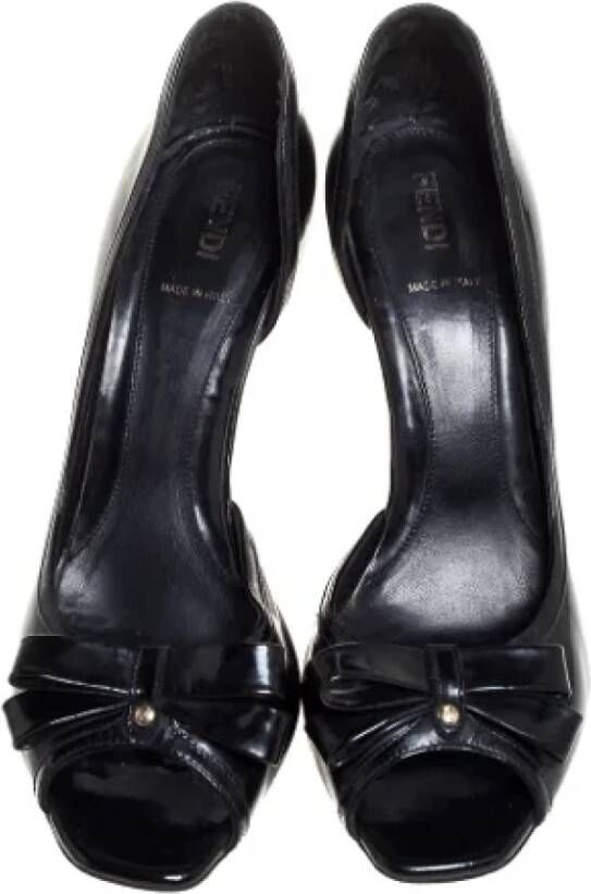 Fendi Vintage Pre-owned Leather heels Black Dames