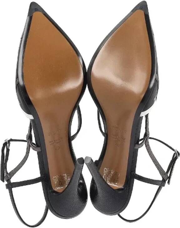 Fendi Vintage Pre-owned Leather heels Black Dames