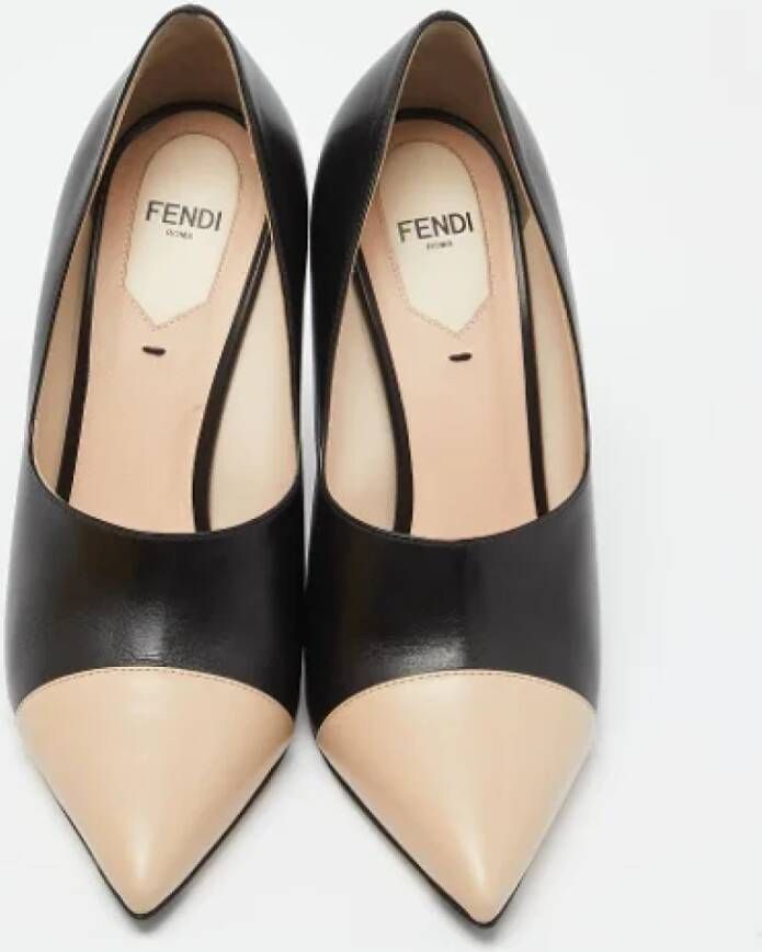 Fendi Vintage Pre-owned Leather heels Black Dames