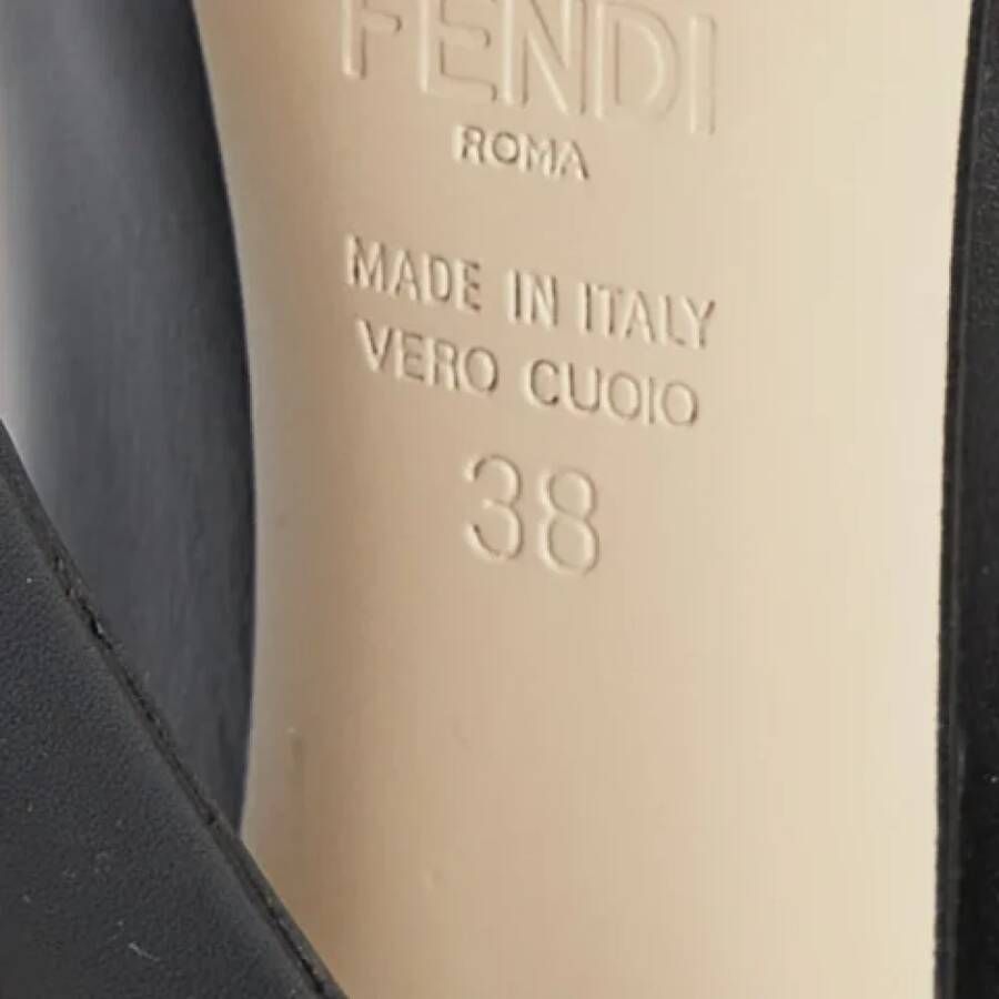 Fendi Vintage Pre-owned Leather heels Black Dames