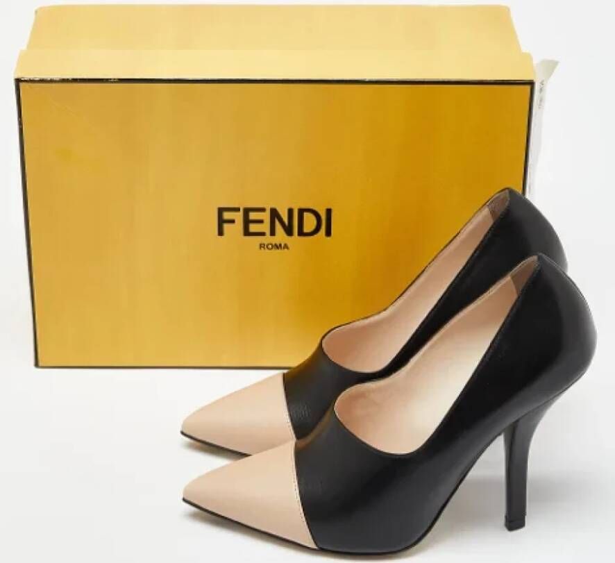 Fendi Vintage Pre-owned Leather heels Black Dames