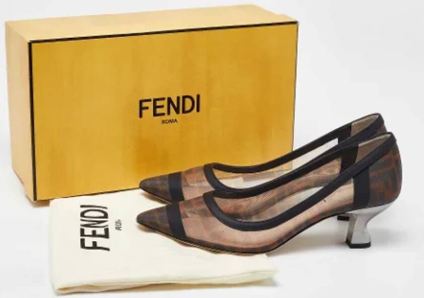 Fendi Vintage Pre-owned Leather heels Black Dames